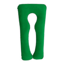 (Green) Cotton Pillowcase For U-shaped Maternitys Pillow Washable Comfy Pillow Cover For Side Sleeper Pillow