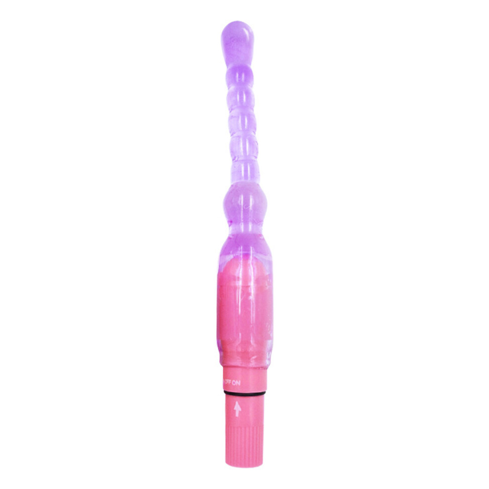 Roc-Electron (Purple) Anal Plug Jelly Beads Vibrating Sex Toy