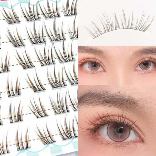 Natural Brown Eyelashes 10-13mm Reusable