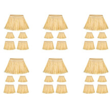6X Kit di Paglia per Spaventapasseri Accessori per Costumi di Carta per Spaventapasseri Cravatte per Collo e Caviglie per La Decorazione di Accessori