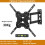 Wall Bracket Mount 26-55 Inch Screens Tilts Swivels Extends Retracts - Black 4