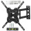 Wall Bracket Mount 26-55 Inch Screens Tilts Swivels Extends Retracts - Black 1