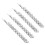 Rhinestone Bobby Pins Clear Crystal Metal 4-Pack Silver 7