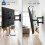 Wall Bracket Mount 26-55 Inch Screens Tilts Swivels Extends Retracts - Black 9