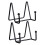 Unbranded plate display stand black 2 pcs 5
