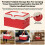 (red) Foldable Camping Storage Box - Durable PP Plastic 4