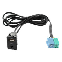 USB port adapter for radio extension cable wiring assy