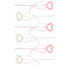 6St Handzame Fairy Wands Van Schuim Met Strik En Rhinestones Voor Kids
