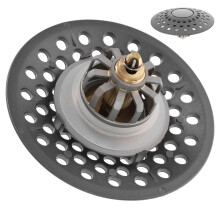 1Douche Afvoerstopper Met Veer, Filter En Duurzaam Ontwerp