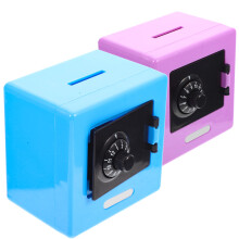 2St Plastic Spaarpot Voor Kinderen, Decoratieve Veilige Muntenbox