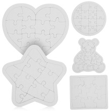 5St Wit white Puzzels Voor DIY Tekenen En Schilderen