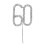 160Th Cake Topper Met Sierlijke Strass Voor 1