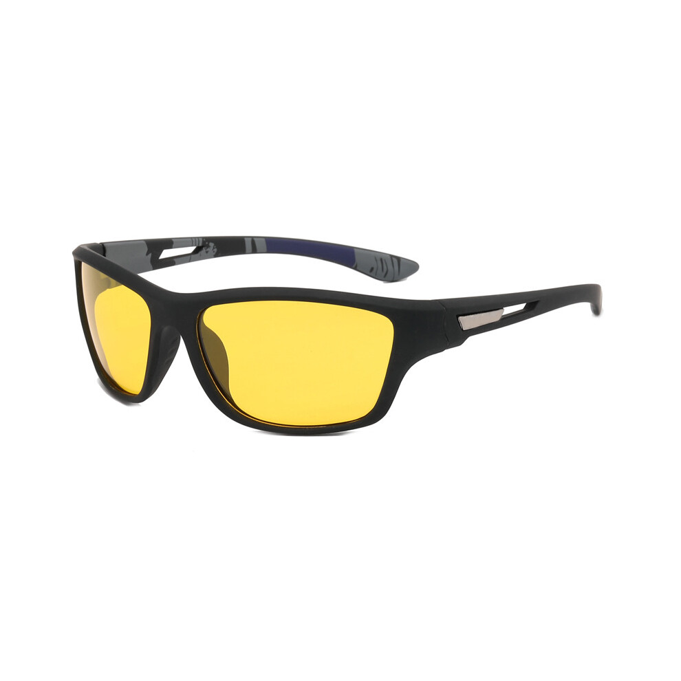 Dcph-Clothing (Black Frame Yellow) Retro Polarized Sunglasses For Women & Men, Uv Protection