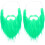 2St Ierse Nepbaard Masker Carnavalsfeest Decor 7
