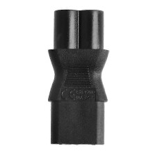 IEC 320 C13 Female to C6 Male AC Power Adapter Converter - Cloverleaf Plug