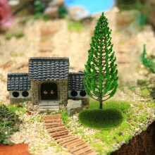 2St Miniatuur Plastic Groen Voor DIY Landschap Decoratie