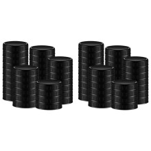 60X Jar Deksels Plastic Opbergdoppen met Rubberen Afdichting Vervangende Plastic Deksels voor Jars Inmaakpotten en Meer, 86 mm