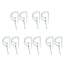 20 StüCke Pflanzen StüTzen PfäHle Ring KäFig Metall Garten Pflanzen Pfahl GrüN Halbrund Pflanzen StüTzen Ring GroßE Pflanzen StüTzen