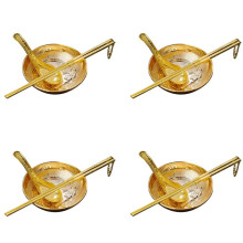 4X Golden Bowl Three-Piece Set Every Year There More Than Printed Golden Bowl Souvenirs Pisces Momofuku Three-Piece Set