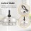 3X 60 Minute Counting Teapot Shaped Kitchen Cooking Alarm Clock Timer Mechanical 7