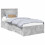 VidaXL vidaXL Bed Frame with Drawer Concrete Grey 90 x 190 cm Engineered Wood 5