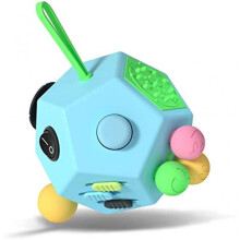 (Matches the image) Tidget Toys Stress Pop It Anxiety Relief Finger Toy 12-Sided Anti Stress Decompression Relieve Dice Adult Fun Toy
