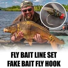 (Fly original color seven-star hook [1 payment] 5 a) Tangle-Free Fly Fishing Lure Rig for Bass & Trout