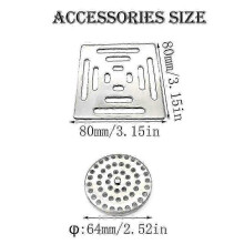Square Shower Drain Anti-odor Floor Drain, Stainless Steel Floor Drain with Strainer Filter, for Bathroom Garden (100 Mm X 100 Mm)