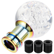 1Set Groene Acryl Knop Voor Auto Ergonomisch Rond Knopkop Met Adapter