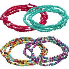 4St Assorti Gekleurde Buikketting Vrouwen, Sieraden