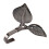 8 x Iron Leaf Shaped Curtain Tie Backs Holders Wall Hooks Home Decor, Red Bronze 8