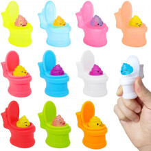 (Matches the image) Mini Toilet Squeeze Cup Squishy Toys Pop Up Funny Fidgets Toys Stress Relief Decompression Sensory Toys for Kids Party Favors
