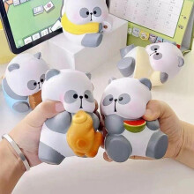 (Matches the image) PVC Panda Decompression Toy Slow Rising Squeeze Anti Stress Toy Stress Relief Toys Gift for Adults