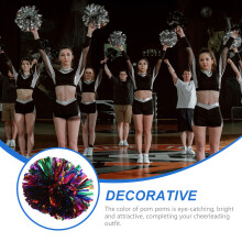 2St Glanzende Pompoms Voor Gymnastiek En Feestplezier