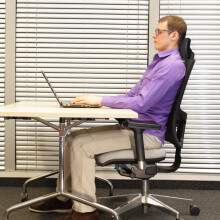 1Chair Hoofdsteun Ergonomisch Zwart Met Verstelbare