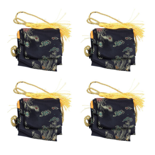 4X 135cm Dragon E Phoenix Katana Samurai Sword Bag Tissu Black