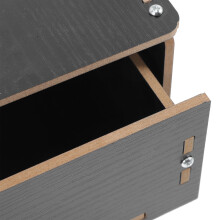 1Houten -Organizer Met Geldlade En Telefoonhouder
