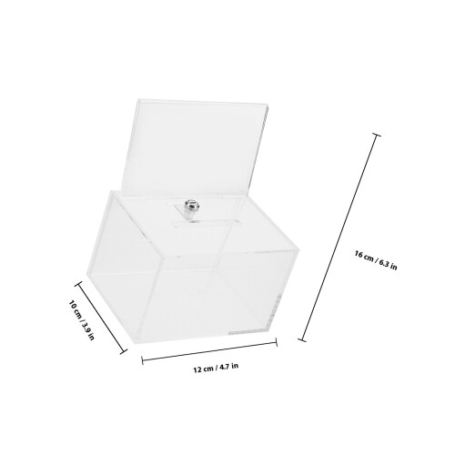 Draagbare Heldere Acryl Tip- En Suggestiebox 1
