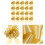 20St Plastic Pull Bows Goud Voor Geschenkdoos En Party Decor 7