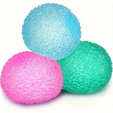 (Matches the image) Multicolor Texture Ice Ball Squishy Stress Balls Quiet Sensory Fidget Toy for Kids Adults Halloween Christmas Gift
