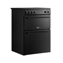 Belling 60cm wide Double Oven BEL FSA VISION 60E Electric Cooker with Ceram