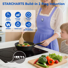 STARCHARTS Plugin Electric Induction hob 13amp Plug and Play Rate Power 29k