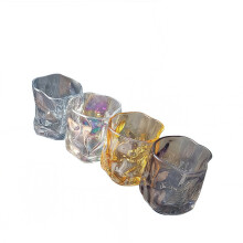Whiskyglas-Set mit verdrehtem Design – Trendige, bleifreie Gläser für Wasser, Cocktails und die Hausbar | Virale Geschenkidee für Social