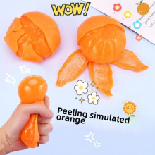 (Matches the image) Squishy Kawaii Tangerine Study Work Fidget Toy Slow Rising Stress Relief Squeeze Toys for Kids Adults Gift