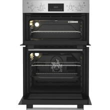 Indesit DII 10D IX BuiltIn Electric Fan Double Oven  Stainless Steel