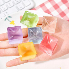 (Matches the image) 10pcs Color Block Pinch Balls Stress Relief Fidget Toys, Soft Sensory Toys for ADHD Autism, Children Party Gifts