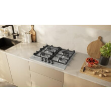 N70 T26CIH8N0 58cm Gas Hob Stainless Steel