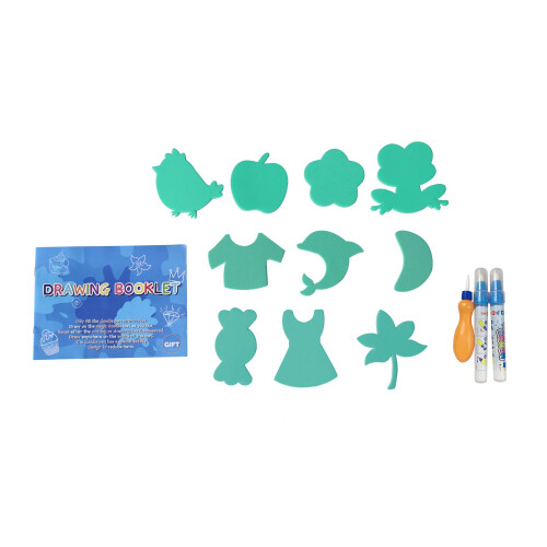 Kids Scribble Drawing Mat Water Aqua Magic Doodle Board 3 Magic Pen Drawing Book