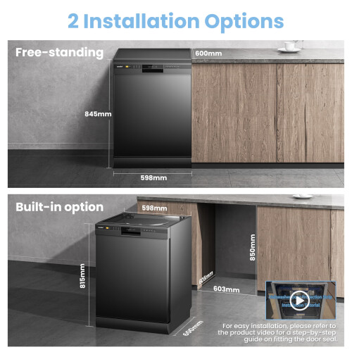 COMFEE Dishwasher Freestanding with 13 Place Settings New Upgraded Full Siz 2