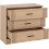 Seconique Tessa 3 Drawer Chest - Natural Oak Effect 3